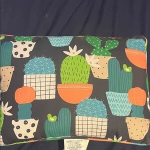 Vibrant Cactus Pattern Pillow